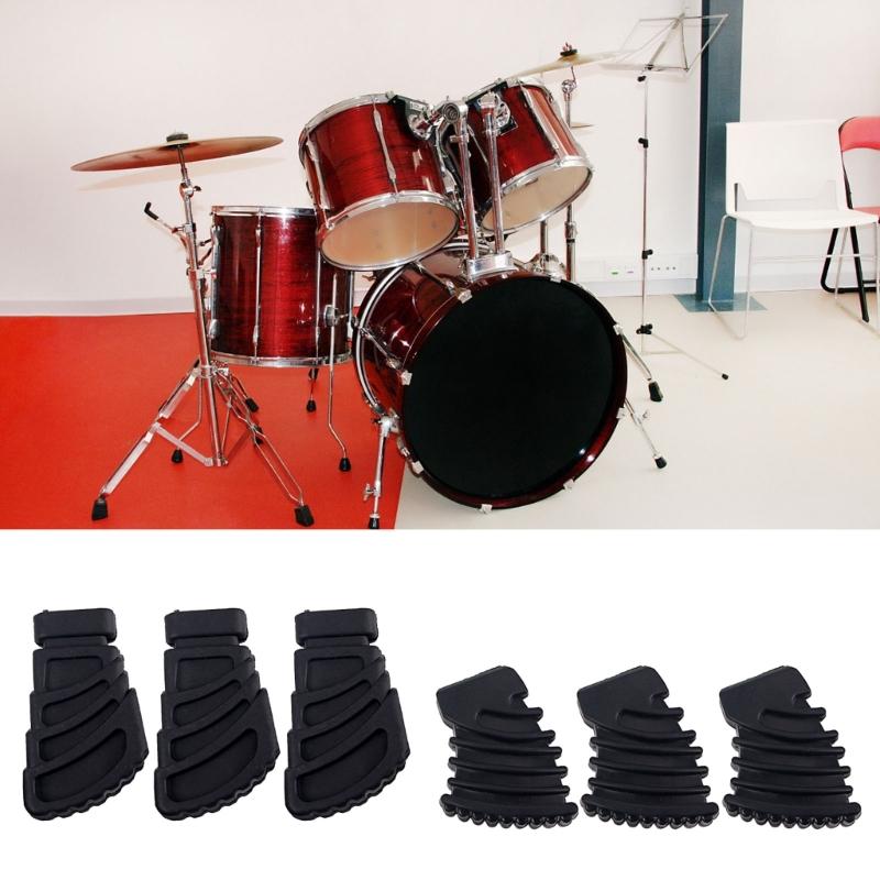 3Pcs/set Component Drum Kits Stand Mat Replacements Tripod Snare Stand Rubber Creative Chair Foot Drum Stool Leg Pads