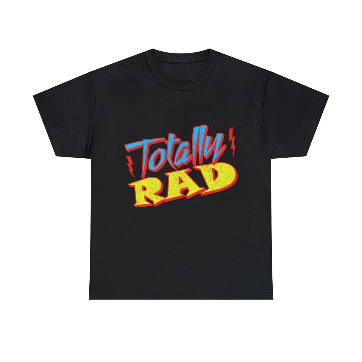 Totally Rad Retro 1980 s Eighties Costume Graphic Tee Shirt, S-5XL XL