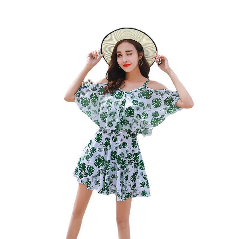 2025 Women's Fresh Print Slim Bikini Swimsuit for Outdoor Hot Springs
