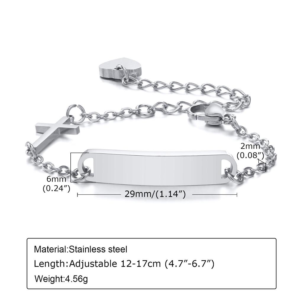 A Variety Of Children'S Curved Brand Stainless Steel Gold Bracelet Women, Fashionable Personality Can Be Engraved 798