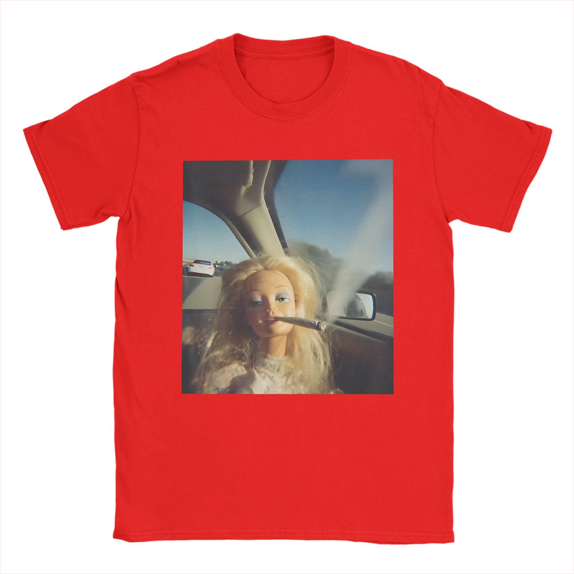 Funny Disgusting Doll Face Meme Smoking Sarcastic Humor  TShirts Unisex  Leisure 100 Cotton Tee Shirt Round T Shirts Big Size Top S