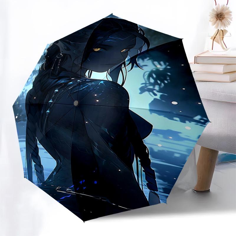 Avatar Jungle Adventure: Automatic Opening/Closing Umbrella with Foldable Design and Iron Frame Perfect Gift for Fans, Travelers, and Daily
