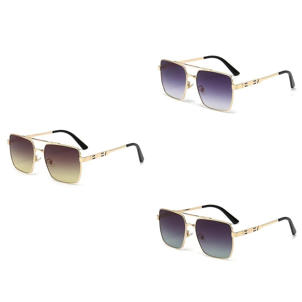 Men Stylish Metal Sunglasses Summer Sun Outdoor Uv Protection Driving Fishing