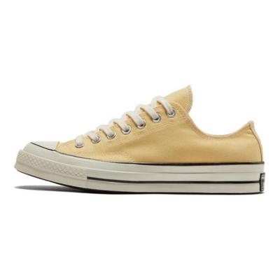 1970s Comfortable Trend Low Top Canvas Shoes Unisex Cheese Yellow
