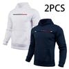 Paris Print Hoodie for Man 2pcs of 1pack Autumn Winter Daily Casual Sporty Jogging Sweatshirt Home Outdoor Comfort Warm Pullover
