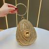 Elegante Pochette da Sera in Poliestere con Decorazioni di Strass per Eventi Formali