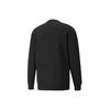 Puma Men's Solid Color Crewneck Pullover Sweatshirt In Black
