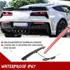 for 2014 2015 2016 2017 2018 2019 Chevy Corvette C7 Rear Bumper Reflector Tail Brake Sequential Turn Signal Lights Smoked Lens Red LED Fog Lamps