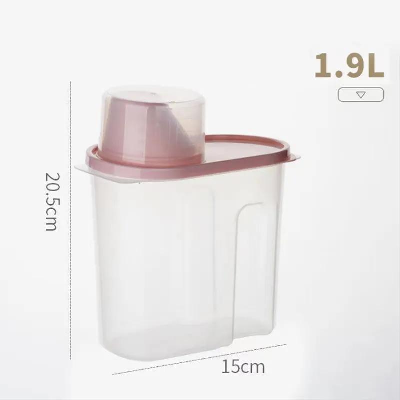 

Контейнер для хранения пяти видов зерна и разного зерна, ящик для хранения продуктов, герметичный контейнер для сухих продуктов, ведро для риса YLE239 pink