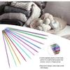Knitting Needles Set, 55pcs One Set Aluminum Alloy Double Pointed Knitting Needles Kit Ergonomic Design Metal Long Weaving Needles Set for Household