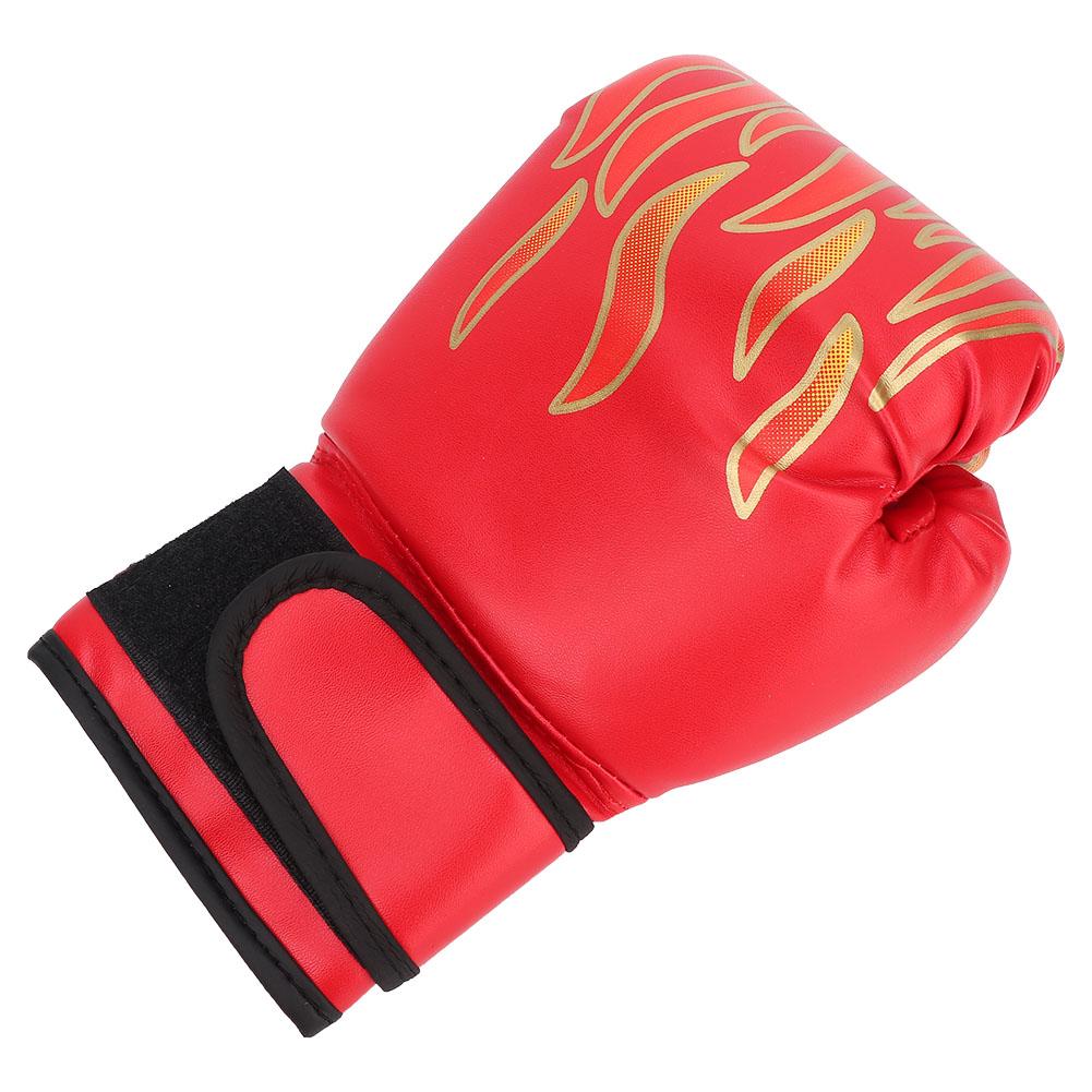 1 Pair Kids Children PU Kick Boxing Gloves Karate Muay Thai Guantes Sanda Training Equipmentred for children