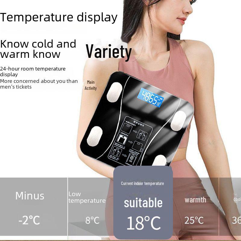 Bluetooth Body Fat Scale - Accurate Household Electronic Weight Scale for Adults