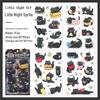 Yuezhen Cute Kitten Cartoon Die-Cut Journal Stickers for Children