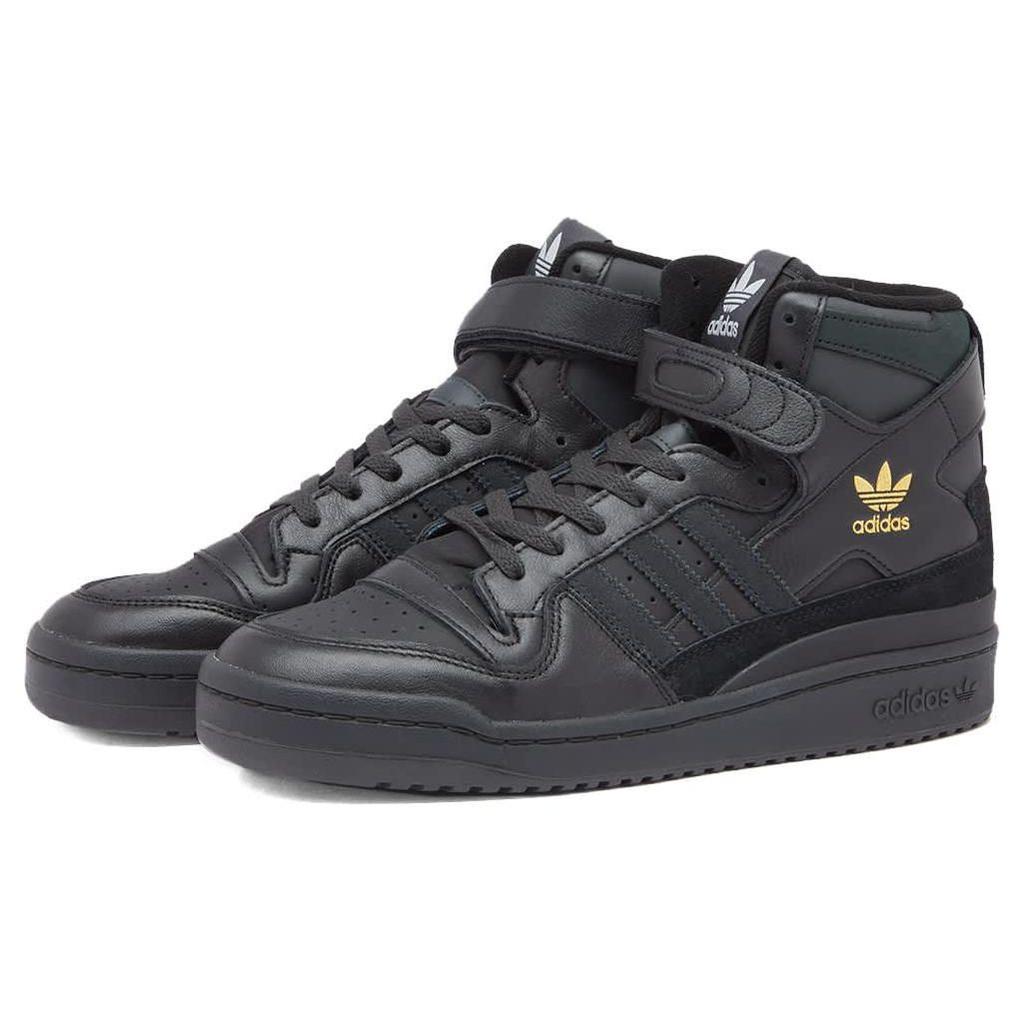 adidas Forum 84 High Schwarz Gold Unisex Sneaker Core-Black Carbon Grey-Six ID7315
