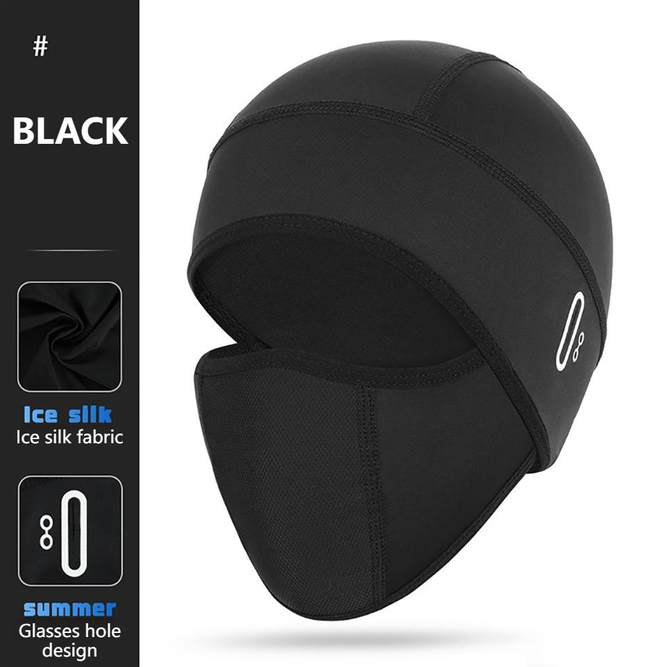 1 Stück Herren Damen Sommer Radsport Totenkopfmütze Dünn Eis Seide Schnell Trocknend Atmungsaktiv Fahrradhelm-Inlay UV-Schutz Outdoor Sport