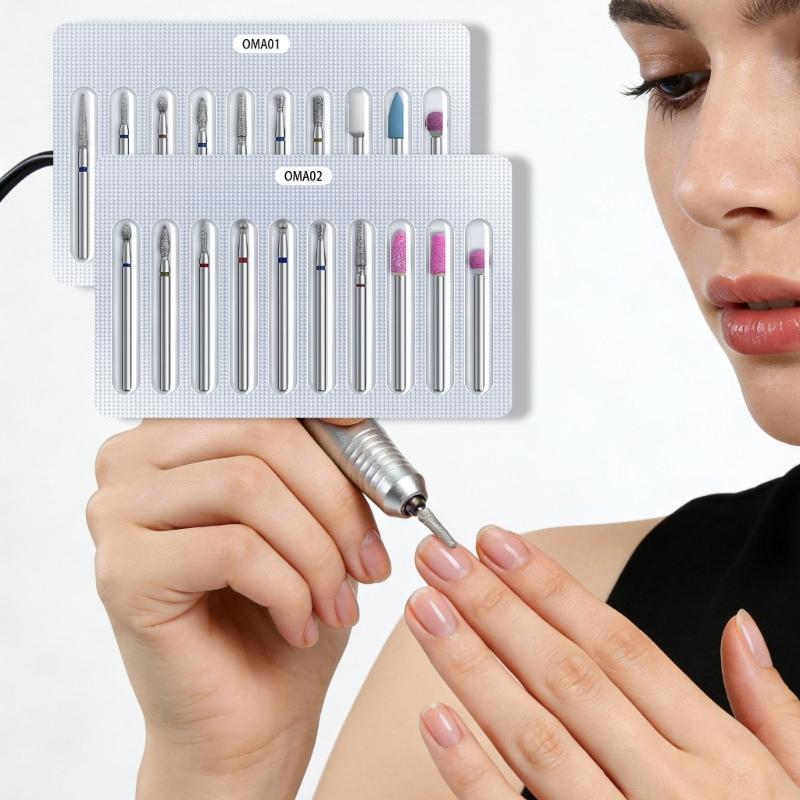 Hard Nail Drill Bits Manicure Tools Professional Grinding Salon Essential Removal Gel Acrylic Nail Drill for Home