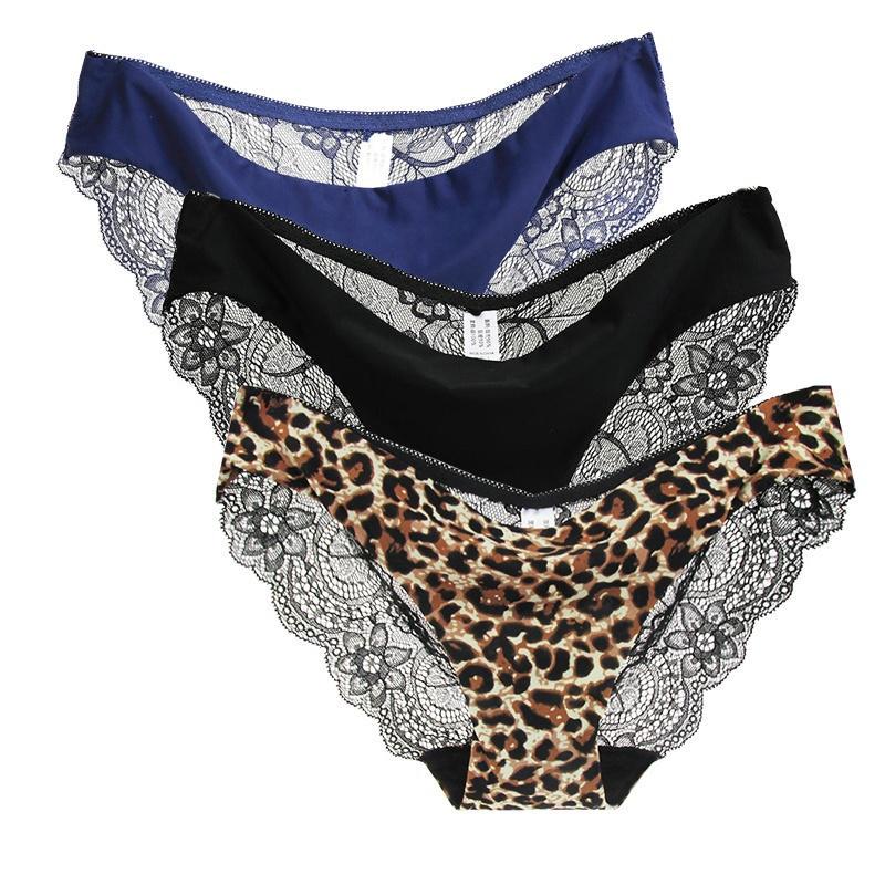 Frauen Spitze Höschen Nahtlose Baumwolle Höschen Hohl Slips Unterwäsche 3 teile/los