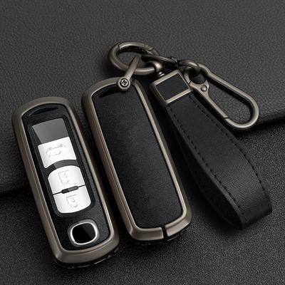 Zinc Alloy + Pu Leather Car Key Case Full Cover For Mazda Atenza Axela 2 3 6 Demio Cx-5 Cx5 Cx-3 Cx7 Cx-9 Cx30