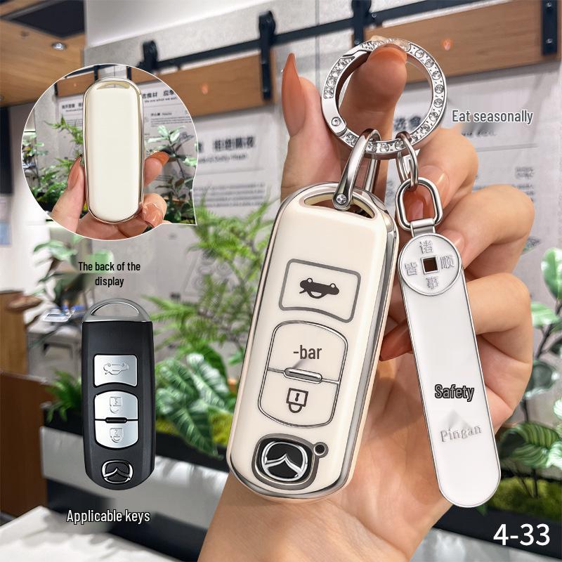 Mazda Autoschlüsselhülle für 3 Axela, CX-5, CX-4, Atenza, CX-30.