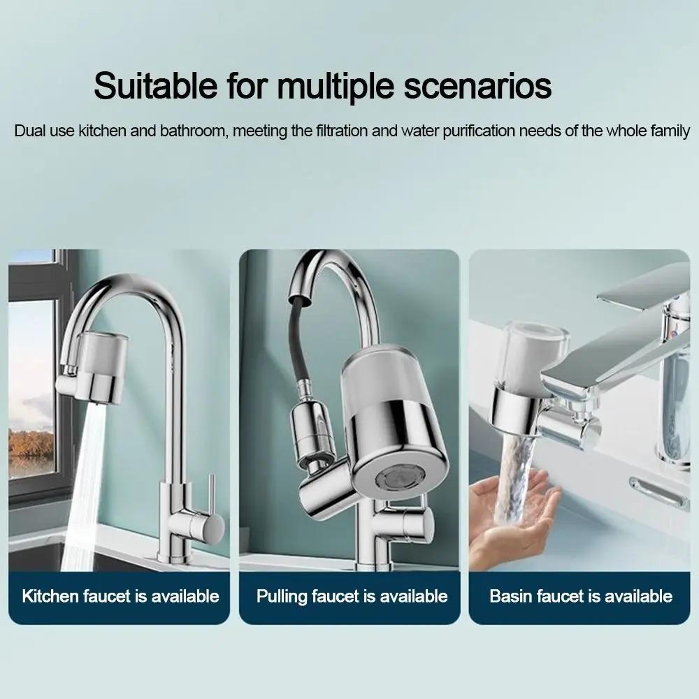 Anti-splash Kitchen Faucet Nozzle 2-Mode Adjustable 720°Rotation Sprayer Nozzle Water Saving Tap Spray Water Outlet Taps