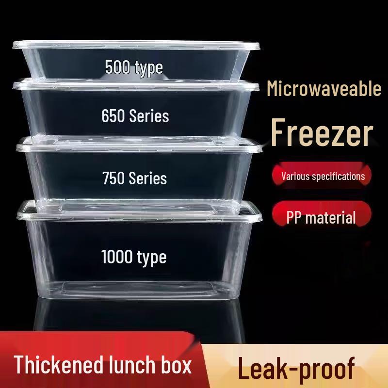 Disposable Transparent Plastic Takeout Food Containers