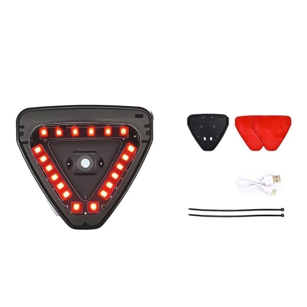 USB Charging Solar Power Strobe Warning Light Waterproof Flashing Signal Lamp  Motorcycle Safety Red Light