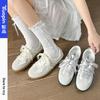 Silver German training shoes women's spring and autumn new shoes lace little white shoes niche retro women's shoes versatile board shoes