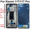 Middle Frame Housing For Xiaomi 11T 11T Pro Front Screen Middle Housing Cover Bezel Plate with Volume Button Parts