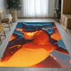 Charizard Charmander Pokemon Living Room Non-Slip Area Rug Soft Carpet for Bedroom Kids Playroom Sofa,Home Decor Doormat Gift