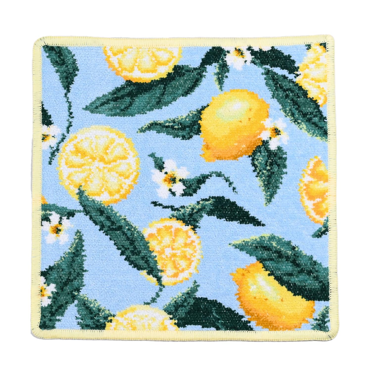 Feiler FEILER Handkerchief Hand Towel Lemon Leaves 25cm & [Used]