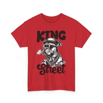 King Of The Street T-Shirt – Dog Shirt - Funny Puppy Lover Paw Print Graphic Tee
