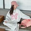 Girls' Spring/Autumn 2025 Sweatshirt & Wide-Leg Sweatpants Set - Stylish Casual Two-Piece for Medium & Large Children