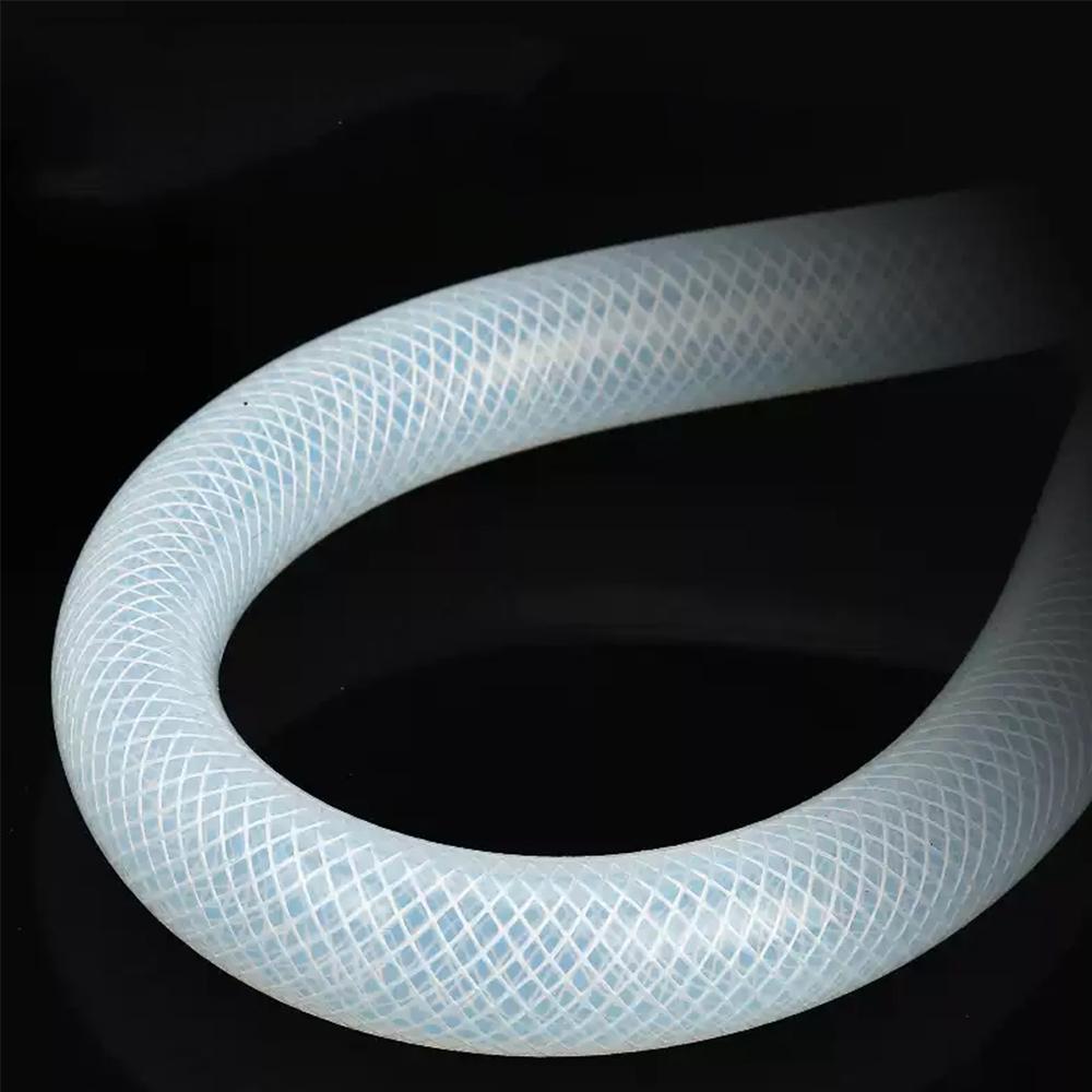 1 Meter ID 4-50mm Food Grade Silicone Tube High Pressure Steam Silicone Braided Tube Heat Resistant Braided Fiber Hose OD 9-64mm