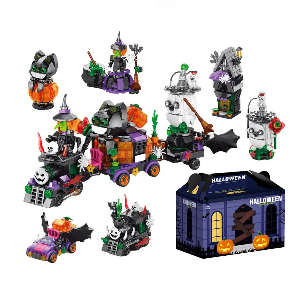 Halloween Series BuildingBlocks, PumpkinLanterns, Candy House Toys, Ornaments, Children And Boys