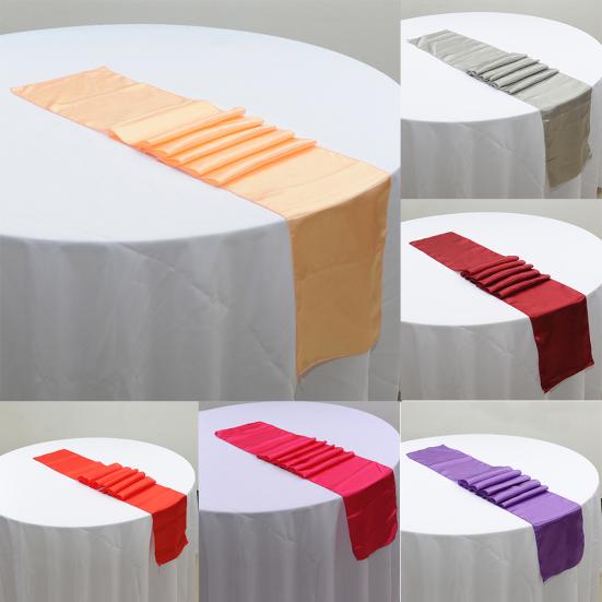 Einfarbige Hochzeitsfeier Veranstaltungsort Party Bankett Event Tischläufer Dekoration