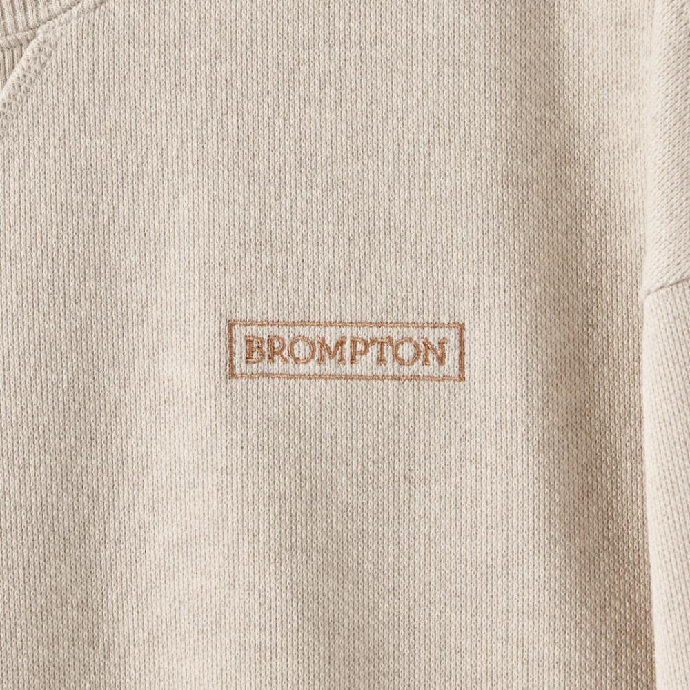 BROMPTON LONDON Diagonal Jacquard Sweatshirt - Oatmeal (P251Usw460)
