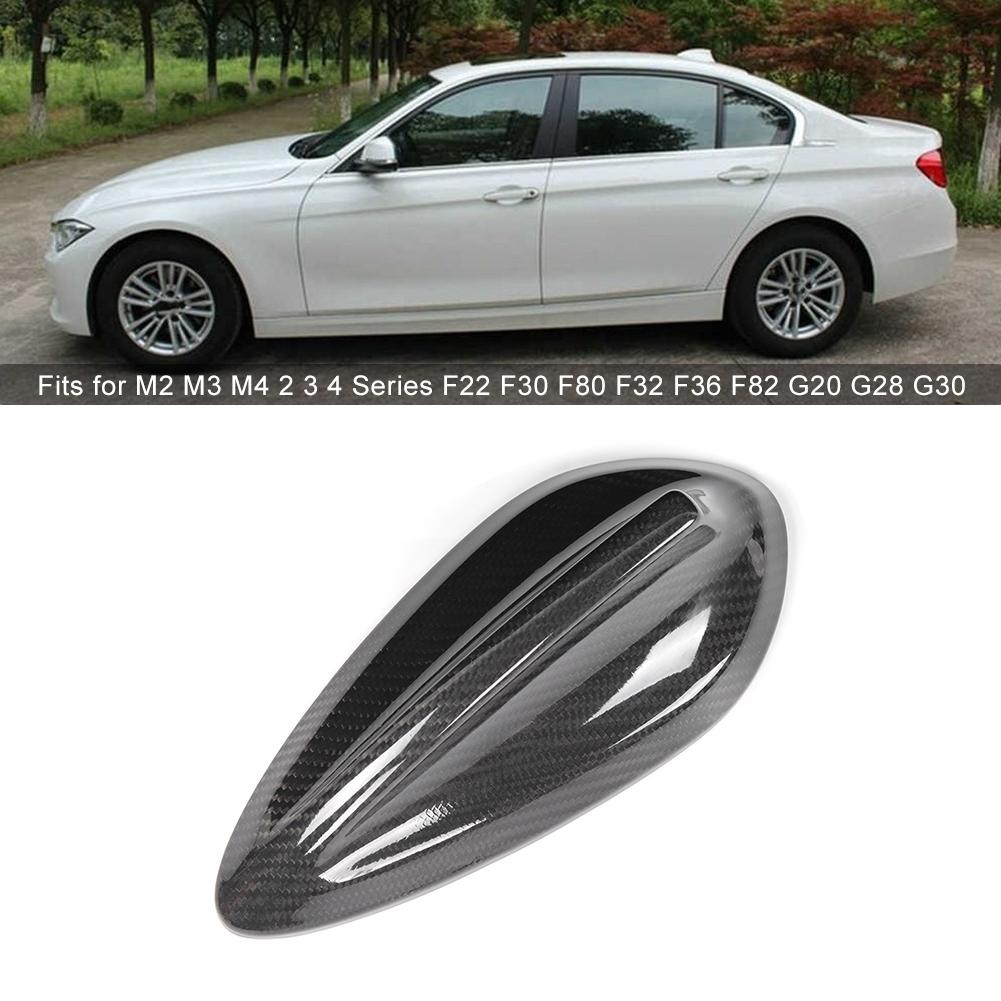 Car Exterior Decoration Carbon  Car Antenna Cover Roof Shark Fin Trim Decoration Fits for M2 M3 F22 F30 F80 Roof Shark Fin