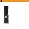 USB Charge Handy LED Aluminum Alloy Glare Flashlight Zoomable Stretch Mini Torch