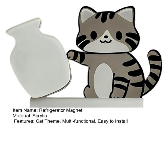 1/2Pcs Cat Whiskers Holder Refrigerator Magnet Cat Hair Miniature Vase Collector Container Pet Memorial Keepsake Decoration