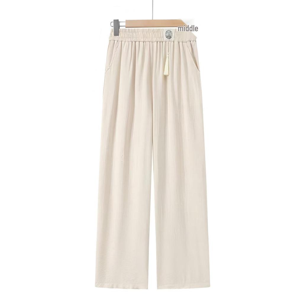 Stretchy Waist Plus Size Casual Pants for Older Women - Multiple Colors