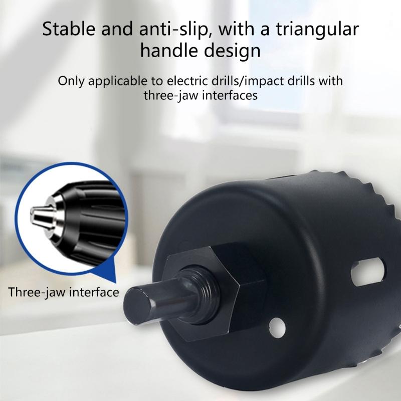 4Pcs Adjustable Door Lock Drilling Kit Featuring Reinforced Plastic Guide for Easy Installation Standard Size