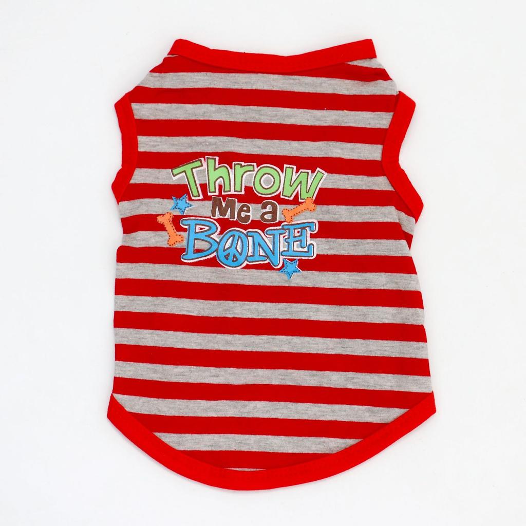 Îmbrăcăminte pentru animale de companie, Modele noi de primăvară și vară, Haine pentru animale de companie pisici și câini, Vestă cu dungi respirabilă