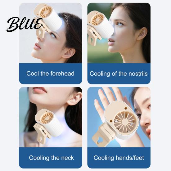 Hands-free Cooling Fan Car Clip-on Hands-Free Mini Bladeless Rechargeable Wearable Personal Device for Shirts 3-Speed Quiet Portable Adjustable Clip