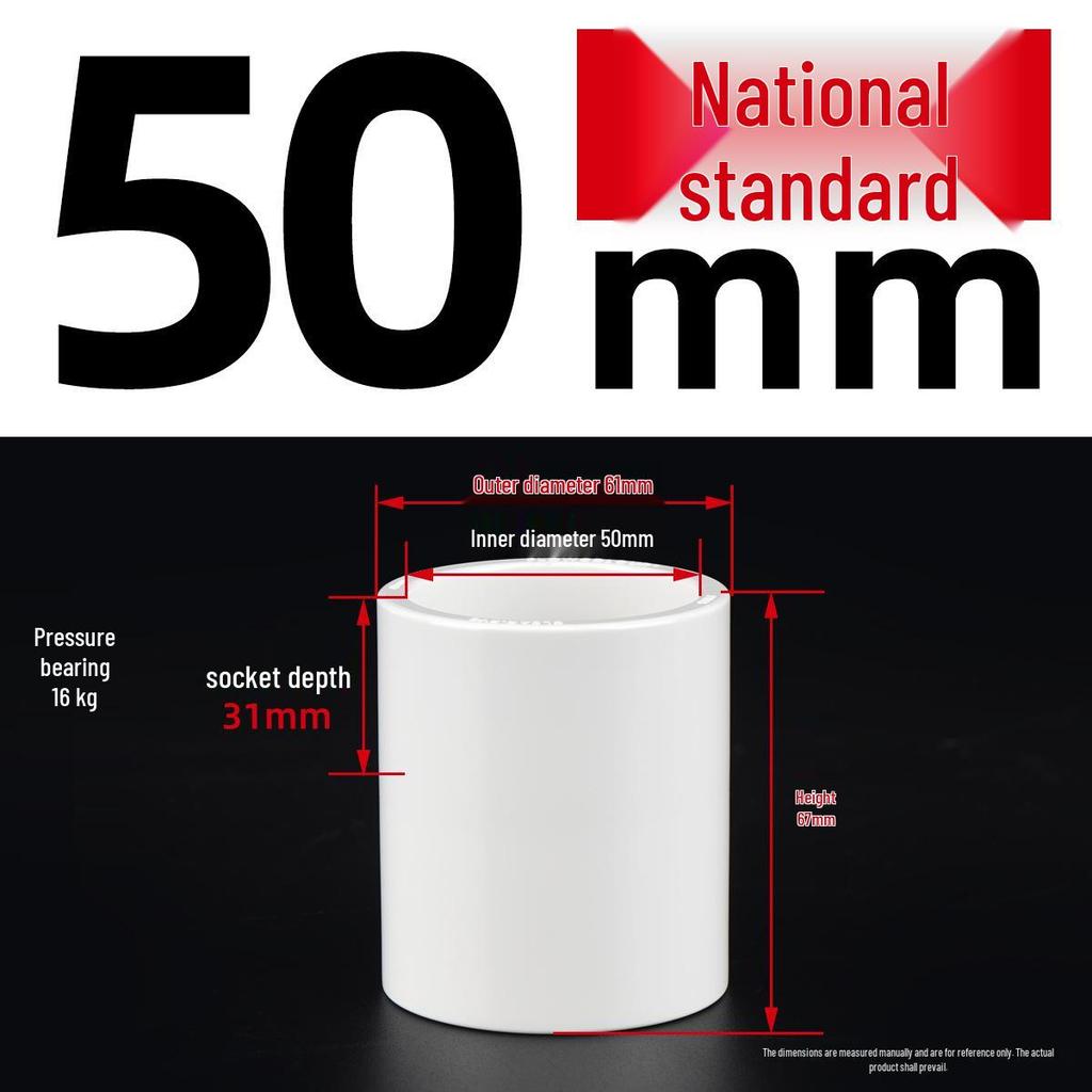 Colorful UPVC Straight White Fittings: National Standard Conduit Bundle Quick Connector for Fish Tank Accessories