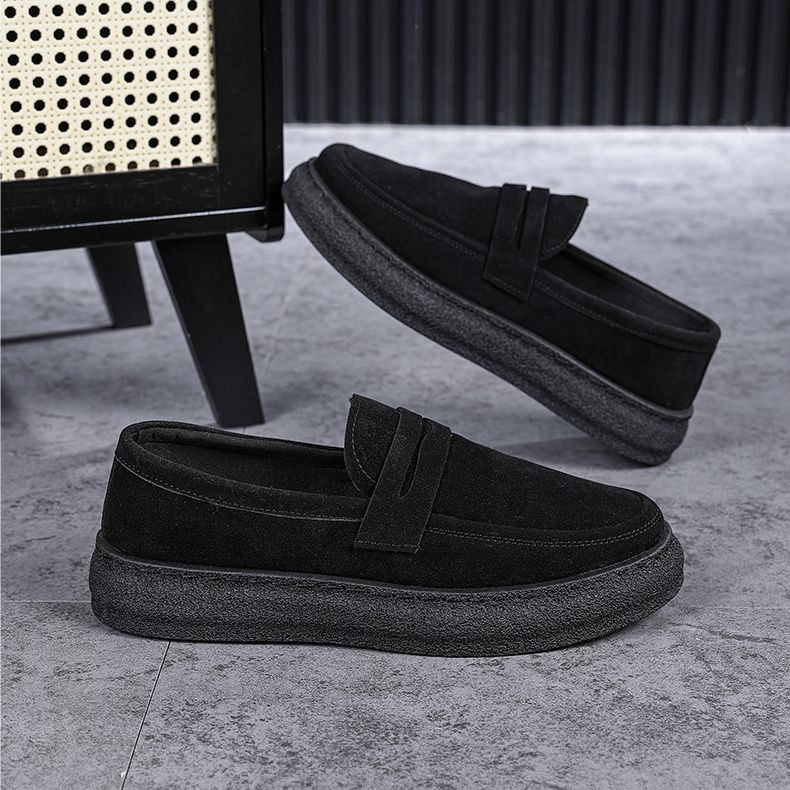

Fashion Moccasin Male Casual Shoe Round Toe Slip-on Sale Designer Adults Cowhide 2025 Trend Common Pu Luxury Summer Men s Leather Shoes 39