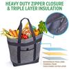 Large Capacity Insulated Lunch Tote Bag Picnic Single Shoulder Cooler Bag