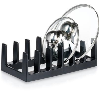 Black Lid Rack for Kitchen Cabinet Drawers