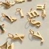eManco Stainless Steel Cut 26 Letters Charm DIY Women's Necklace Bracelet Jewelry Making Factory Direct Sales