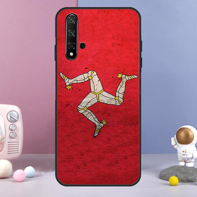Isle of Man Flag For Huawei Nova 3i 7i 8i 11i 12i 9 10 SE Y60 Y61 Y70 Y72 Y73 Y90 Y91 P20 P40 P30 Lite Case