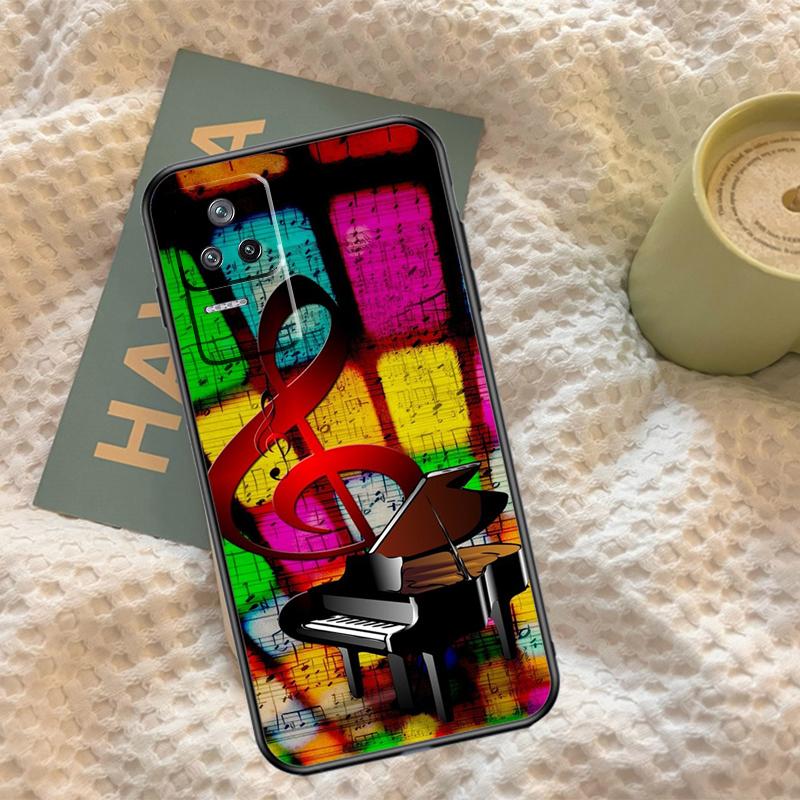 Piano Keys Musical Case For Xiaomi 14T 13T Pro 11T 12T 13 14 15 Ultra POCO X7 Pro X3 X5 X6 F5 F6 M6 Pro Cover